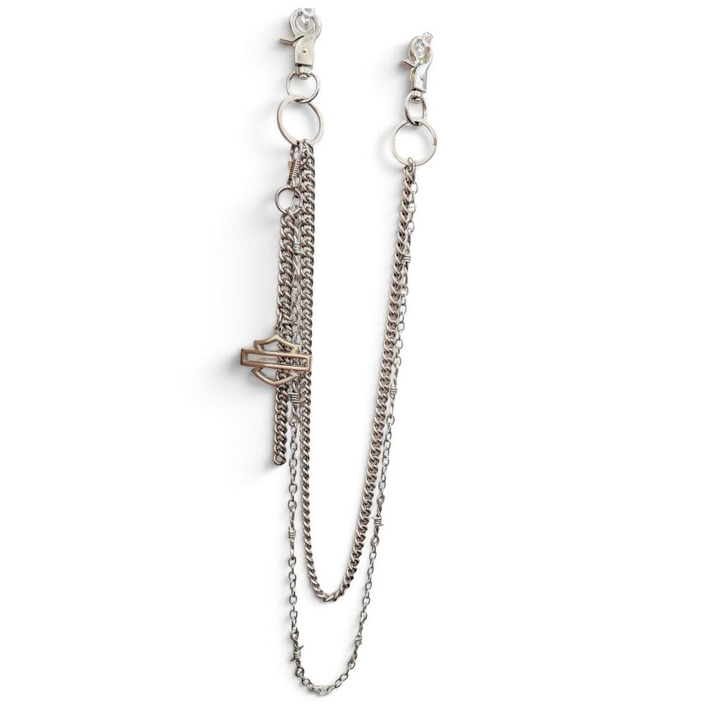 HARLEY DAVIDSON Strands Barbed Wire & Willie G Skull Wallet Pants Chain